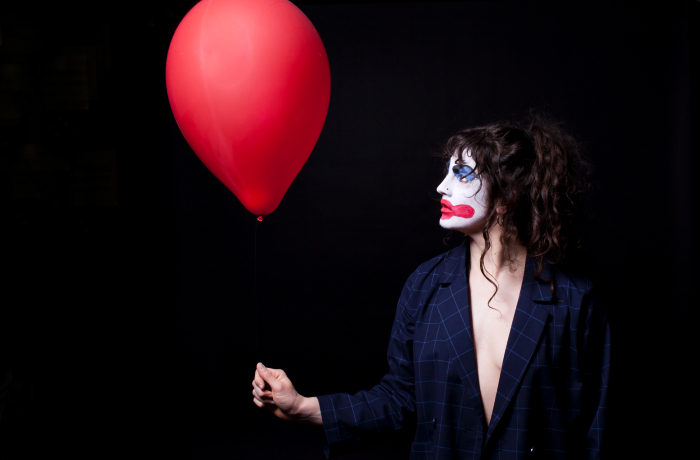 A SPECTACLE OF HERSELF